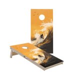 Set de cornhole surf ? 120x60 cm ? jeu d?adresse ext�rieur ? normes acl ? 2 plateaux bois + 8 sacs