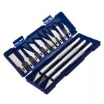 Set de cutter de pr�cision - boxbrico - 10 lames interchangeables - antid�rapante - bo�te de rangement ...