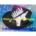 Set de deguisement de magicien 3pi�ces adulte
