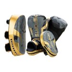 Set dentrainement gants patte dours & pao boxe 10oz gris & or Set dentrainement gants patte dours & pao boxe 10oz gris & or