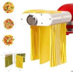 Set de fixation 3 en 1 pour kitchenaid - rouleau de ptes coupe - spaghetti et coupe - fettuccine - accessoire ...