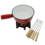 Set à fondue au fromage 2 personnes fonte émaillée fackelmann Set à fondue au fromage 2 personnes fonte émaillée fackelmann