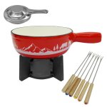 Set  fondue savoyarde 4 personnes fonte maille fackelmann