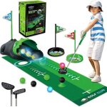 Set de golf enfants avec retourneur auto clubs rglables balles lumineuses et 15 accessoires jeu ducatif ...
