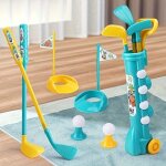 Set de golf - tonapeeto - 12 pices - chariot inclus - pour enfants ds 3 ans