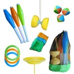 Set de jonglage alldoro 60130 - 16 pi�ces avec diabolo pour enfants d�s 3 ans