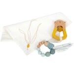 Set jouets bb - hochets et lange en coton