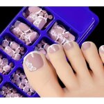 Set p�dicure pr�ts � poser 120 capsules + 5 accessoires pieds french fleur lh originails