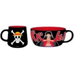 Set de petit djeuner - abystyle - one piece - mug 380 ml - bol 850 ml - porcelaine enfant