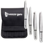 Set de pinces  sourcils pour femmes et hommes - set de pinces  piler professionnelles inclines et ...