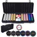 Set poker - mallette en mtal - 500 jetons 14g - accessoires inclus - pour 2 joueurs ou plus