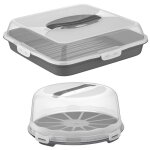 Set de transport pour gâteaux et pâtisseries boîte à gâteau rond rectangulaire - sans bpa pique - niques ... Set de transport pour gâteaux et pâtisseries boîte à gâteau rond rectangulaire - sans bpa pique - niques ...