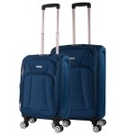 Set valise souples  4 roulettes 701415 marin