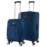 Set valise souples � 4 roulettes 701417 marin