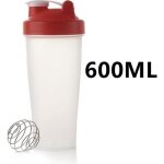 Shaker � vinaigrette - 600ml - rouge - bec verseur anti - goutte - couvercle refermable