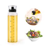 Shaker  vinaigrette en verre 500 ml avec graduation avec couvercle sans goutte pour pique - nique et ...