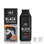Shampooing dobscurcissement gris � noir pour hommes dye de cheveux noirs shampooing enl�vement naturel ...