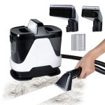 Shampouineuse 14kpa nettoyeur canap tissu nettoyeur de tache avec brosse pour tissus dameublement tapis ...