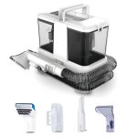 Shampouineuse - nettoyeur multifonction canap / tapis / rideaux - 9000pa aspiration 400w 4 brosses lavage ...