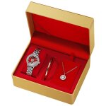 Sharphy coffret montre femme + bracelets + colliers - cygne mode diamants �l�gant luxe haute qualit� ...