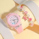 Sharphy coffret montre filles + bracelets - quartz bracelet en silicone lumineux rose papillon cadeau ... Sharphy coffret montre filles + bracelets - quartz bracelet en silicone lumineux rose papillon cadeau ...