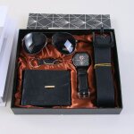 Sharphy coffret montre homme + lunettes de soleil homme + ceinture + porte - clés + portefeuille noir ... Sharphy coffret montre homme + lunettes de soleil homme + ceinture + porte - clés + portefeuille noir ...