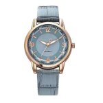 Sharphy montrefemme lgant bracelet en cuir personnalis bleu tanche classique montre dtudiant cadeau ...