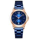 Sharphy montre�femme de luxe de marque bleu quartz mode haute qualit� bracelet en acier �tanche cadeau ...