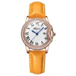 Sharphy montre�femme quartz design sp�cial mode bracelet en cuir rouge diamants affichage du calendrier ...