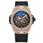 Sharphy montre homme de luxe mcanique automatique diamants personnalisation lumineux bracelet en cuir ...