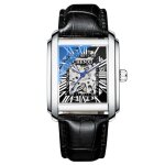 Sharphy montre homme mcanique automatique cadran squelette chiffres romains bracelet en cuir cadran ...