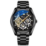 Sharphy montre homme mécanique automatique multifonction mode cool bracelet en acier noir lumineux chronograph ... Sharphy montre homme mécanique automatique multifonction mode cool bracelet en acier noir lumineux chronograph ...