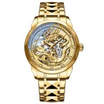Sharphy montre homme nouveau automatique m�canique bracelet en acier diamant dragon dor� haute qualit� ...