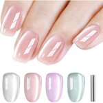 She cat eyes semi - permanent nail polish 4 colours white pink nude purple green moonlight crystal magnetic ...
