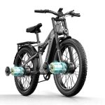 Shengmilo s600 v�lo �lectrique 26 pouces double moteur puissant 48v 2000w batterie samsung 175ah pneus ...