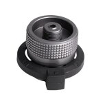 Shi - adaptateur cartouche de gaz - entr�e bouteille butane sortie valve lindal - pour r�cr�atif