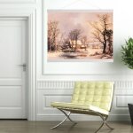 Shi - cintre daffiche cadre photo magn�tique moderne en sciure de bois bricolage affiche imprim�s 50 ...