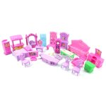 Shi - ensemble de meubles pour maison de poup�e jouet de jeu de r�le pour enfants 22pcs