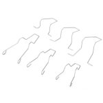 Shi - phare retenue ressort clip 5zhsfullkit 6pcs acier phare phare dip feux de croisement lampe frontale ...