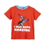 T - shirt bb garon - cerda - spiderman - tissus doux - manches courtes - col arrondi
