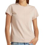 T - shirt beige femme g - star raw front seam