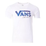T - shirt blanc / bleu homme vans painted