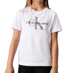T - shirt blanc fille calvin klein jeans monogram