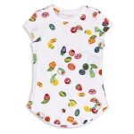 T - shirt blanc / vert fille nike sole