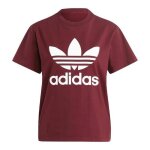 T - shirt bordeaux femme adidas trefoil ib7422
