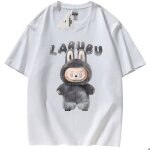 T - shirt dété à manches courtes ecelen labubu - hauts décontractés en pur coton pour hommes et femmes ... T - shirt dété à manches courtes ecelen labubu - hauts décontractés en pur coton pour hommes et femmes ...