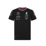 T - shirt enfant noir mercedes amg petronas replica team driver - manches courtes - 100% coton