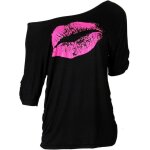 T - shirt paule dnude pour femme couple ample et dcontracte motif toiles ou lvres style annes ...