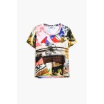 T - shirt femme desigual collage