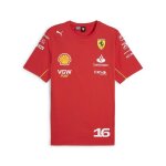 T - shirt ferrari scuderia officiel formule 1 charles leclercc rouge